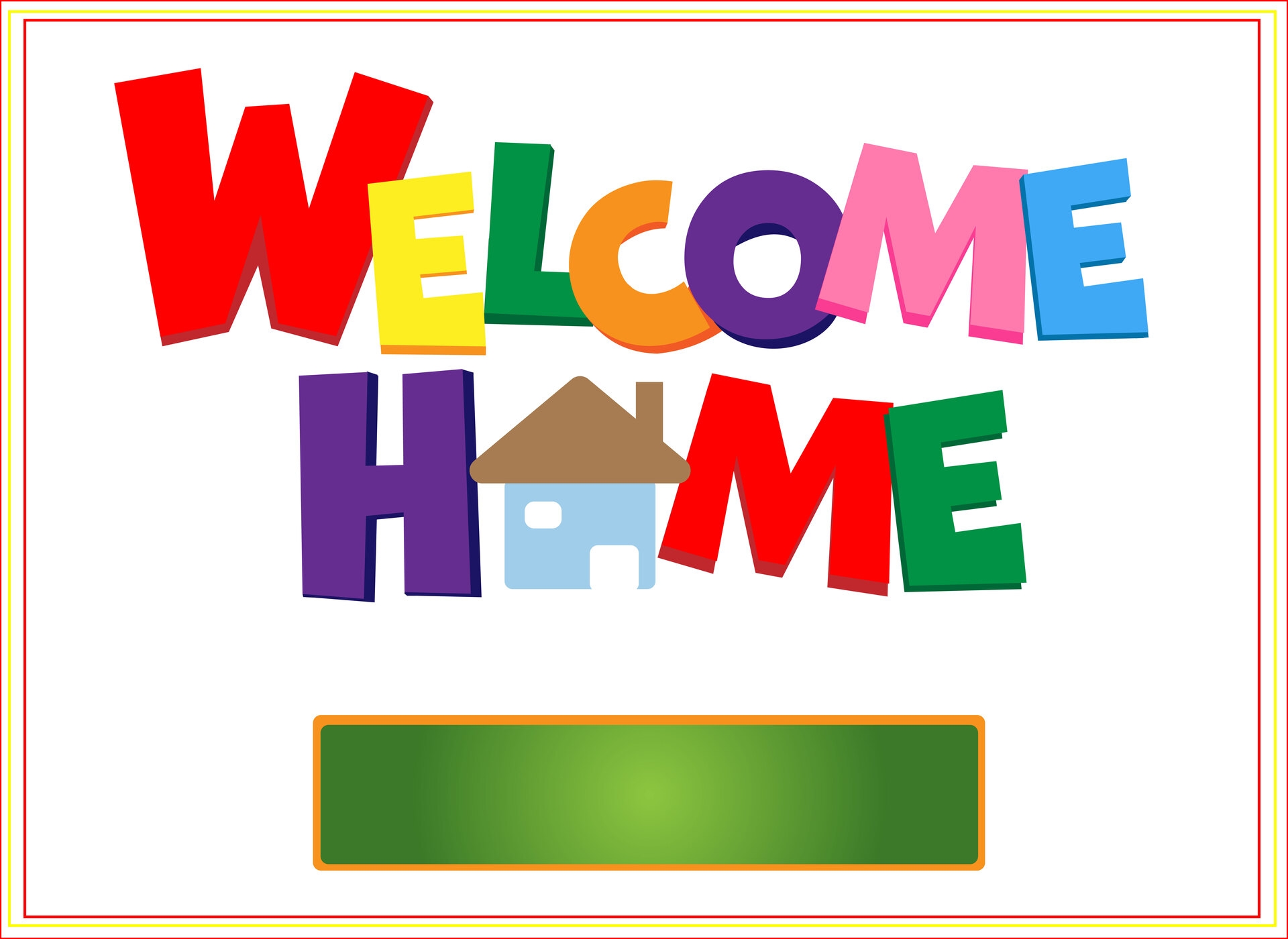 Free Printable Welcome Home Banner Template Printable Templates