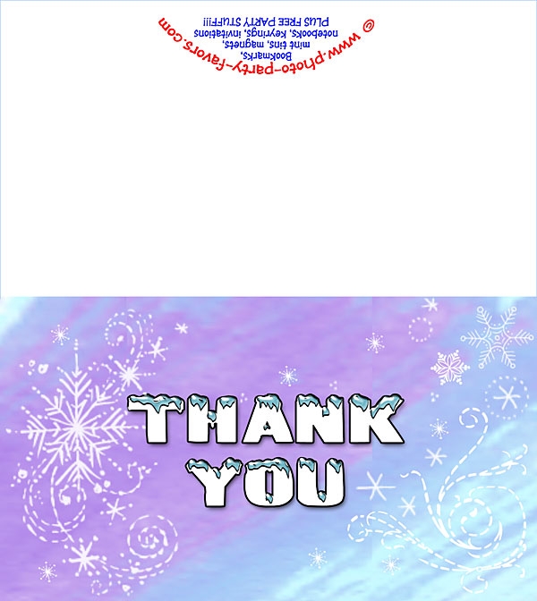 Free Printable Winter Thank You Cards Free Templates Printable