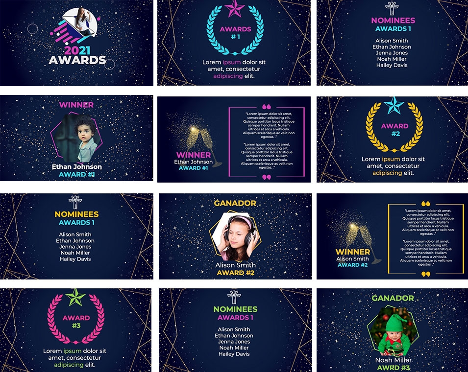 FREE Professional Awards 2021 2022 PowerPoint Templates
