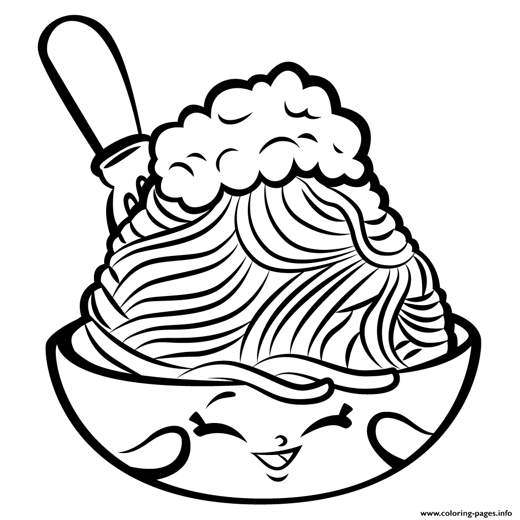 Free Shopkins Noodle Coloring Pages Printable