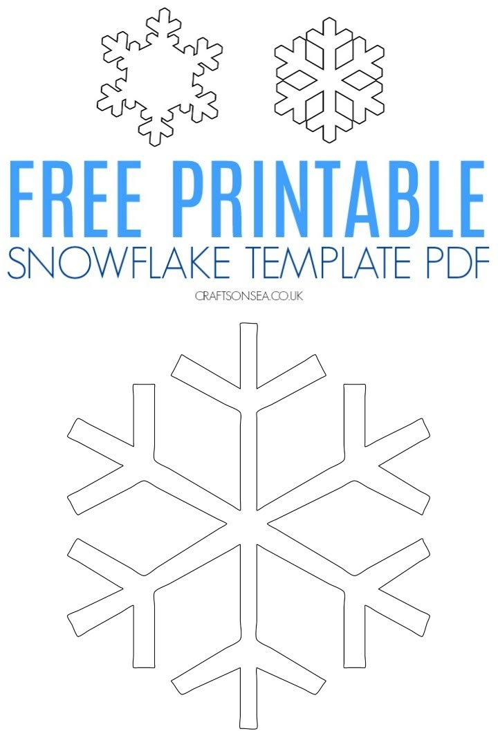 free printable snowflake template pdf free download