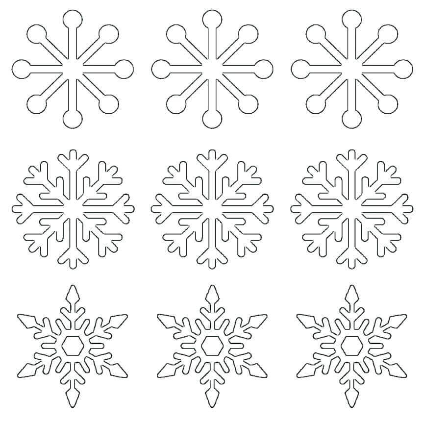 Coloring Pages Of Snowflakes