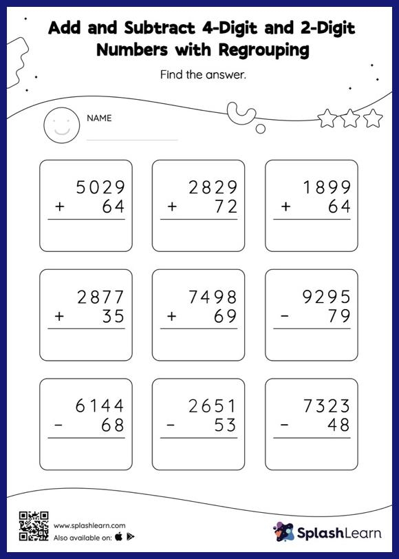 Free Subtraction Worksheet For 4th Graders Download Free Subtraction 