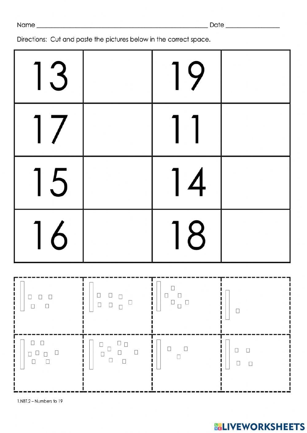 Free Teen Number Worksheet Download Free Teen Number Worksheet Png 