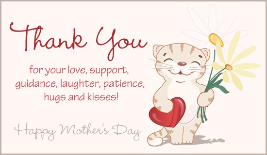 Free Thank You Mom ECard EMail Free Personalized Mother 39 s Day Cards 