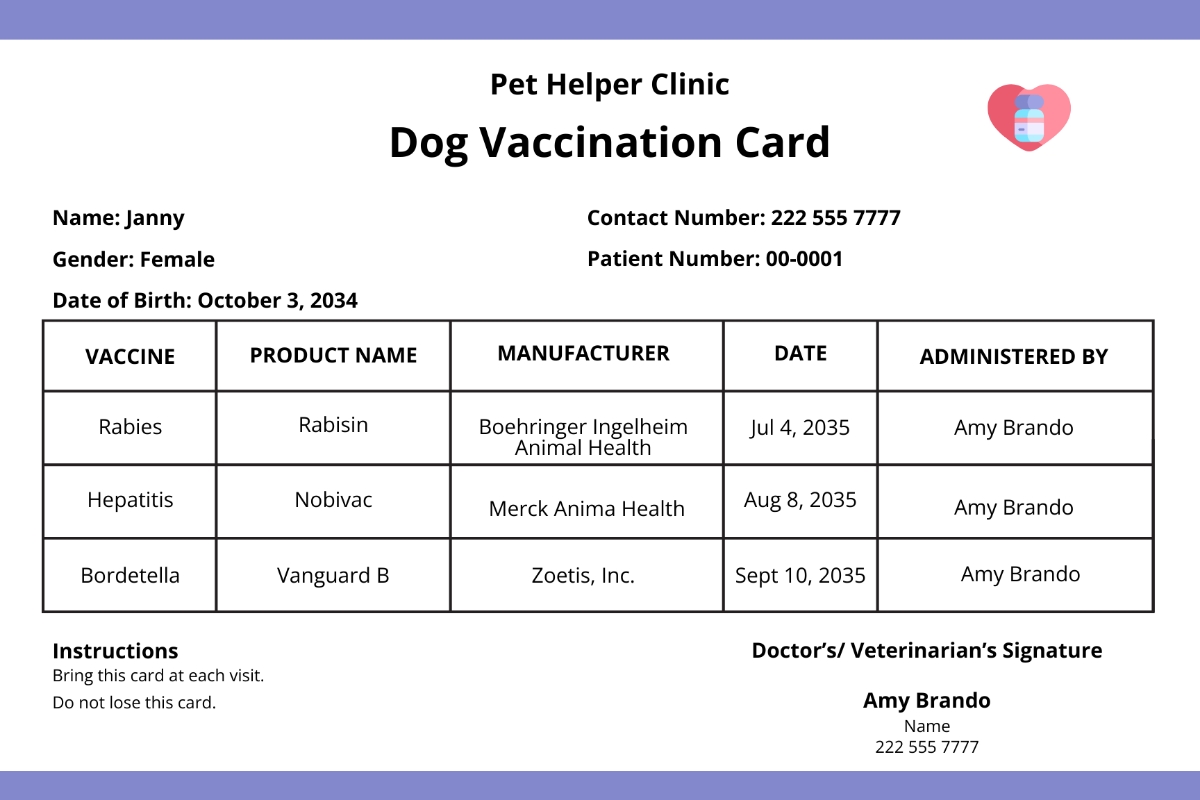 Free Vaccine Templates To Edit Online