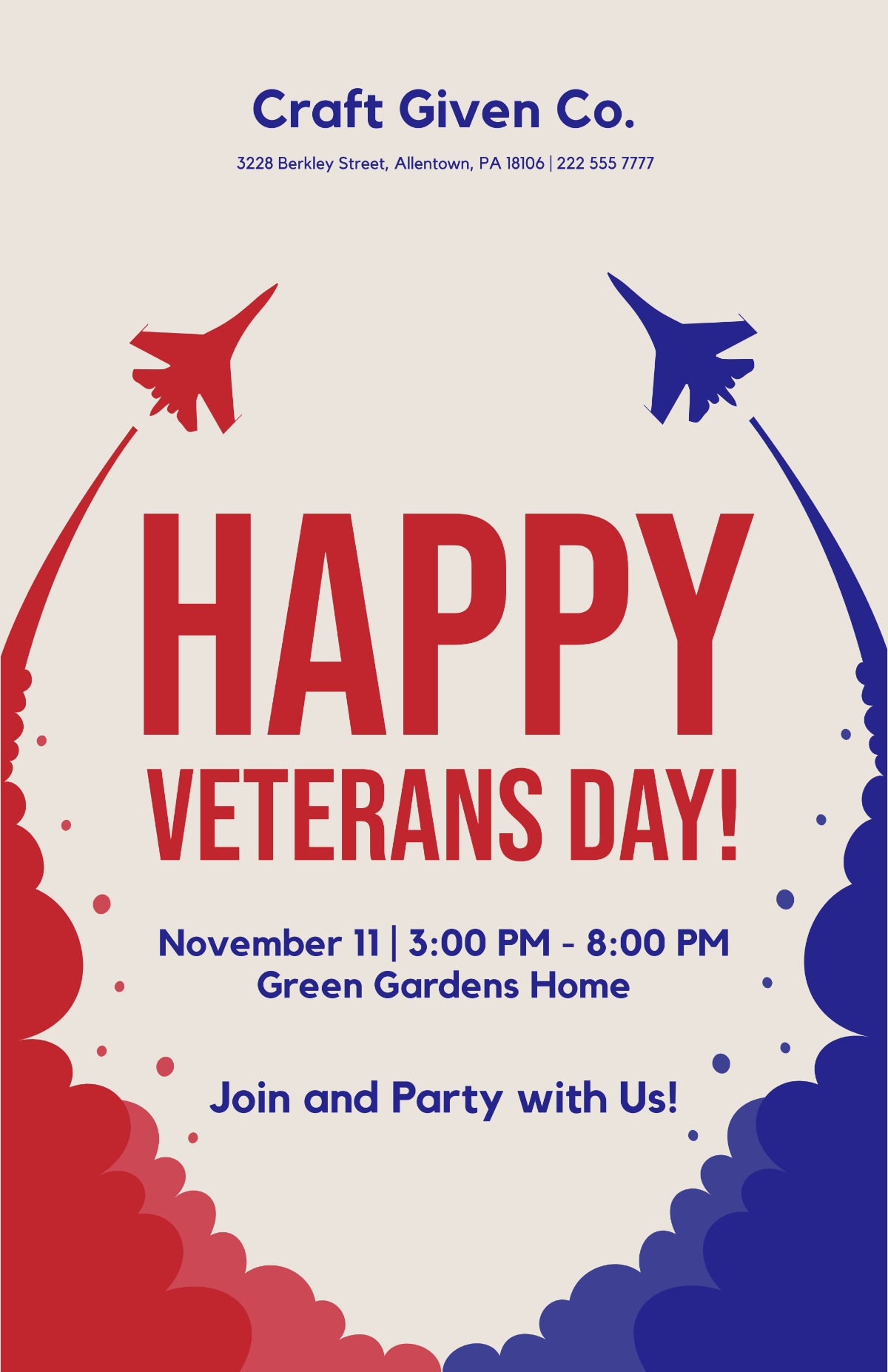 Free Veterans Day Templates To Edit Online
