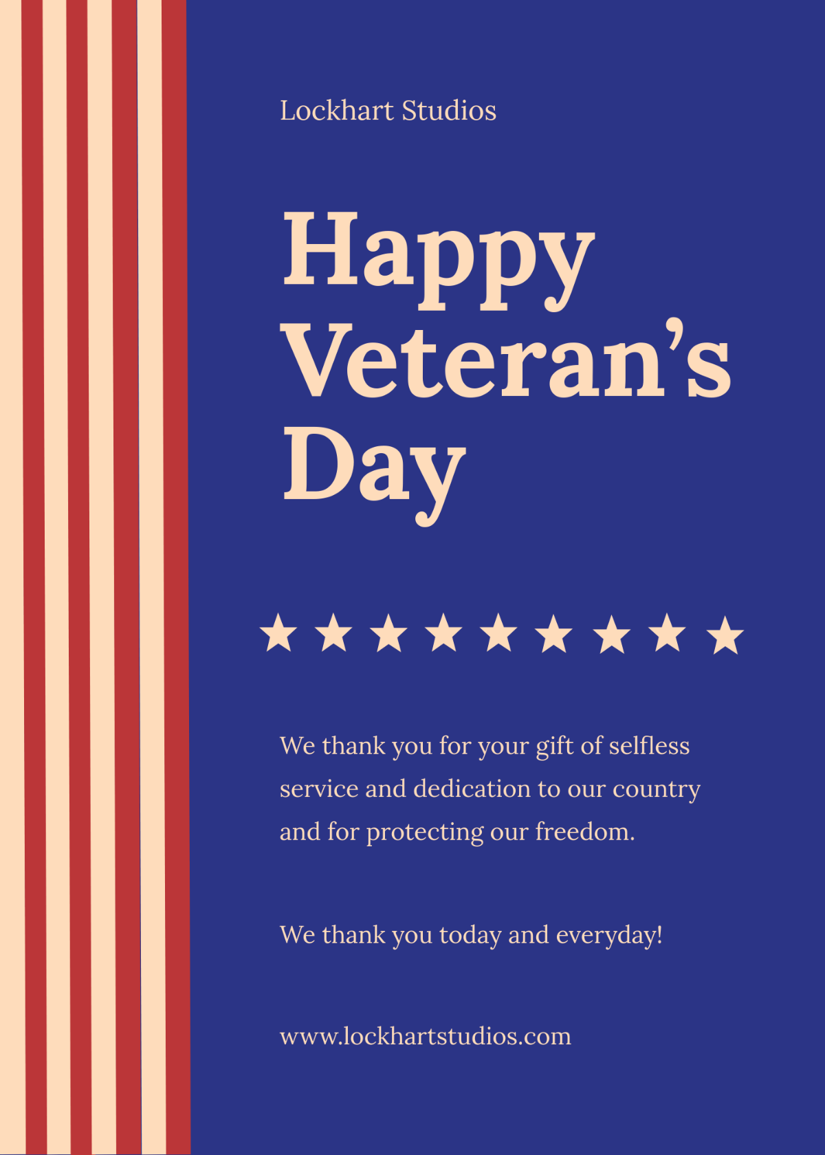 Free Veterans Day Templates To Edit Online