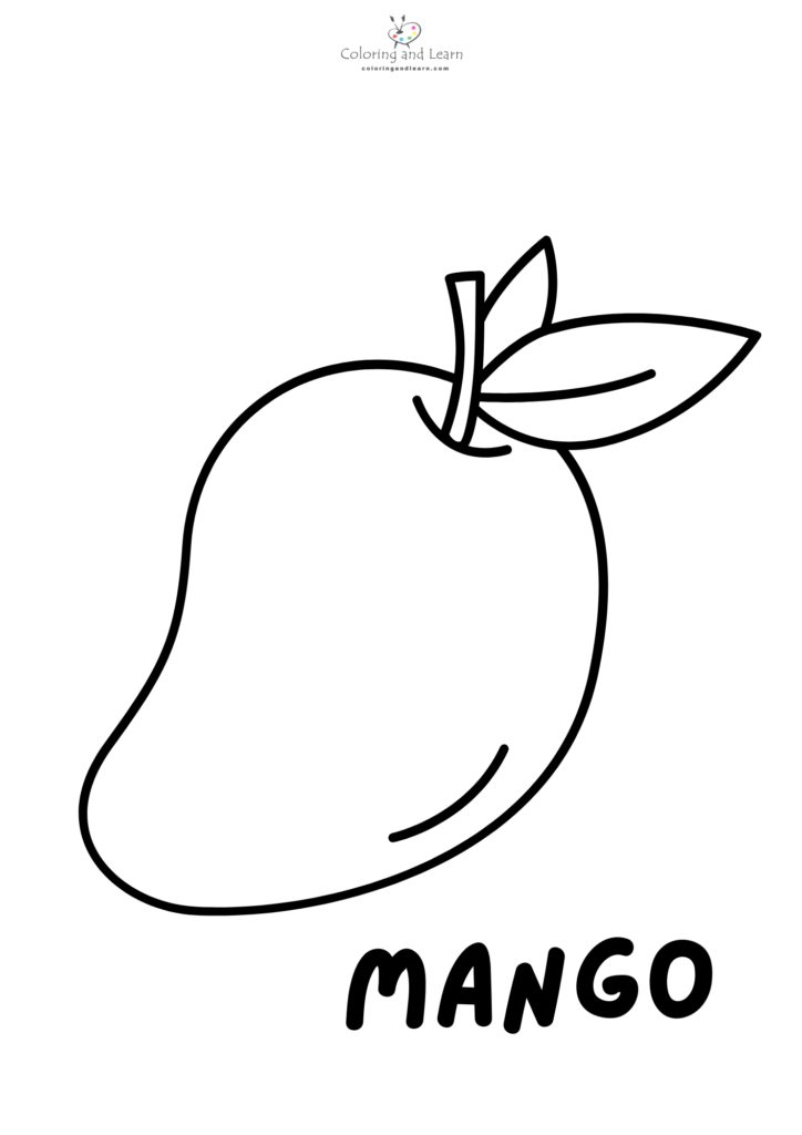 free coloring pages fruits