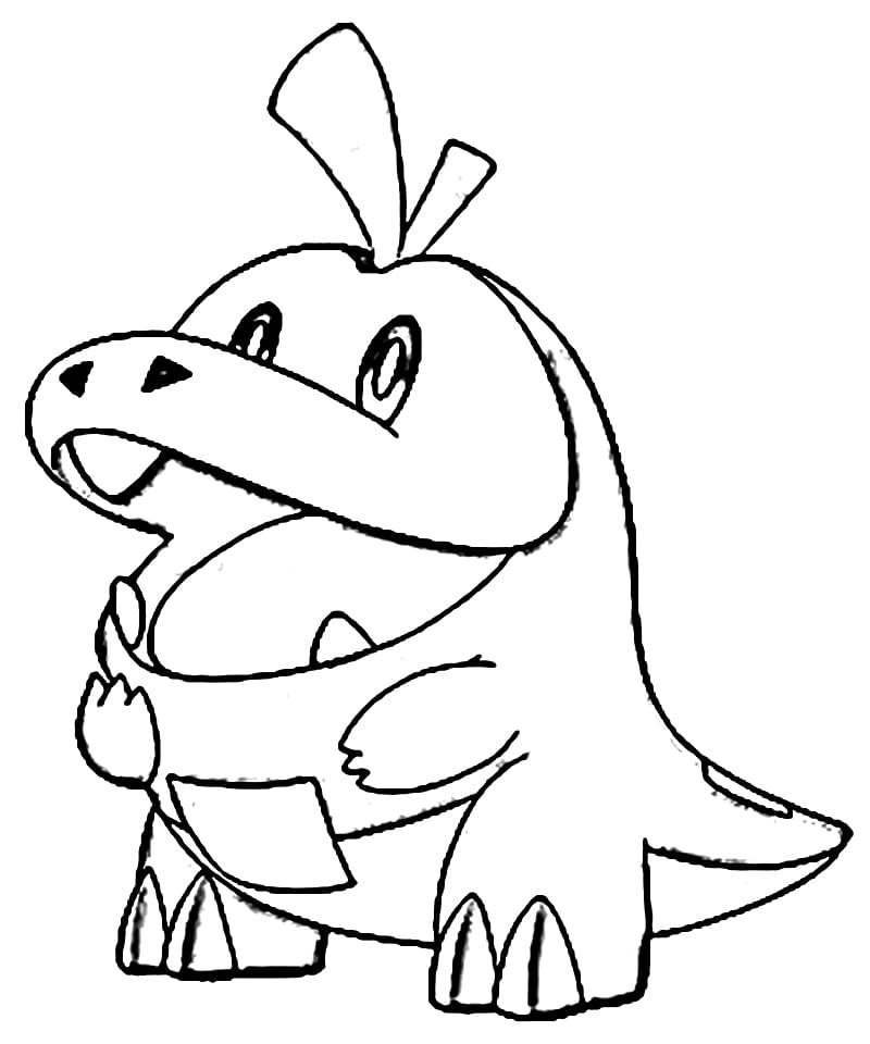 Fuecoco Pokemon Coloring Page Free Printable Coloring Pages For Kids