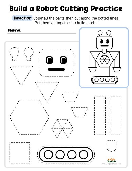 Fun Cutting Practice Worksheets To Build Scissor Skills