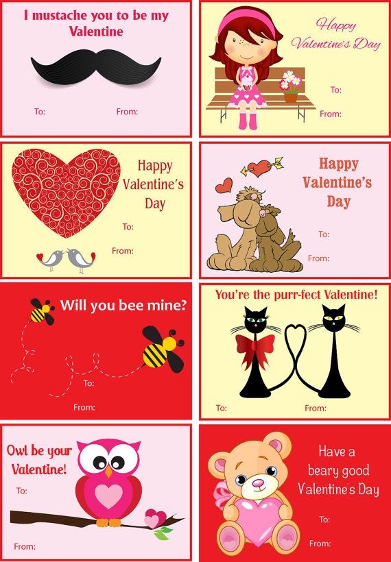 Fun Printable Valentines Day Cards Dev onallcylinders