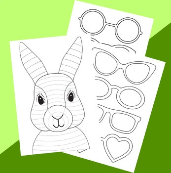 Funky Easter Bunny Craft Template By Koala Teacher TPT