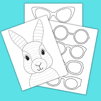Funky Easter Bunny Craft Template By Koala Teacher TPT