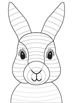 funky easter bunny craft template