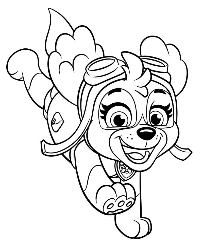 Paw Patrol Skye Color Page