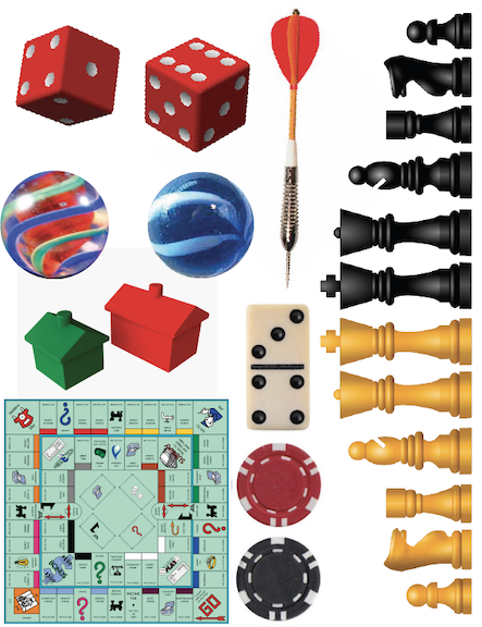 Game Pieces Printable PDF Try It Like It Create It