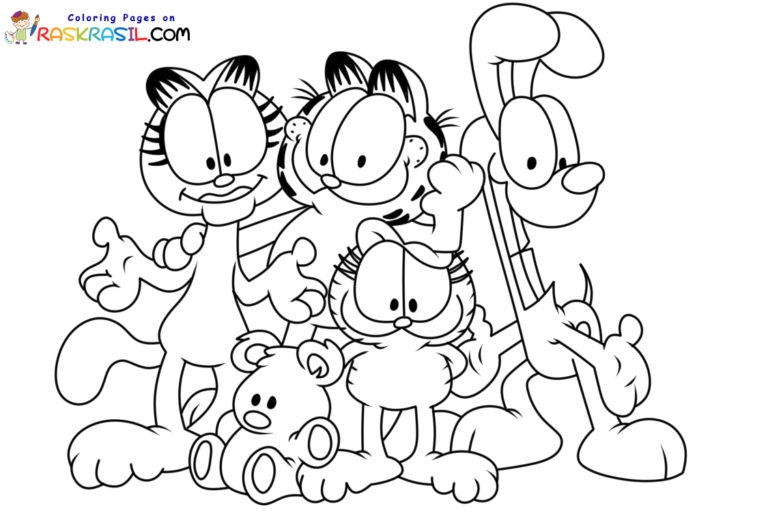 free coloring pages garfield