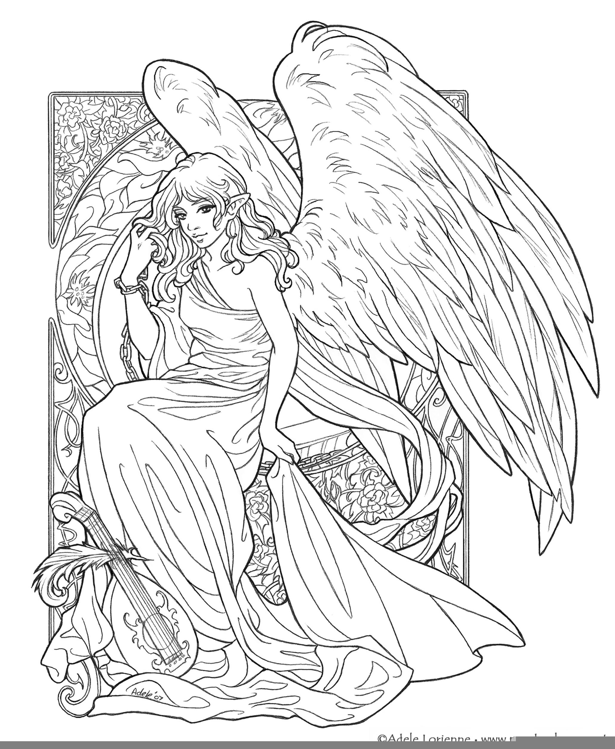 Get This Adult Fantasy Coloring Pages 2wag