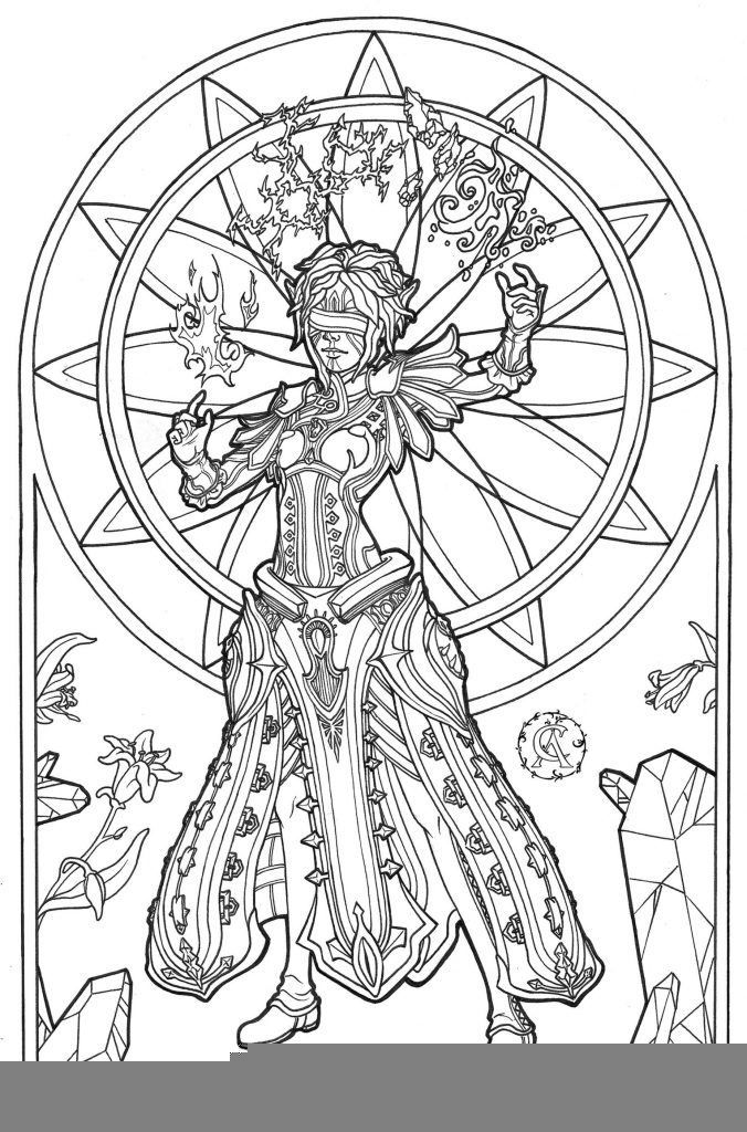 Get This Adult Fantasy Coloring Pages 4blm