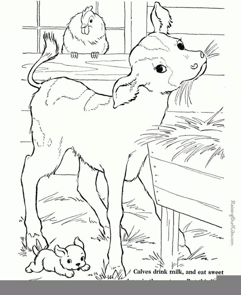 farm coloring pages free printable