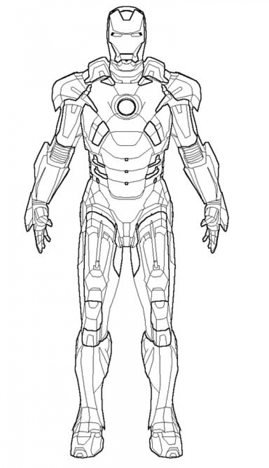 Get This Free Ironman Coloring Pages To Print 12490
