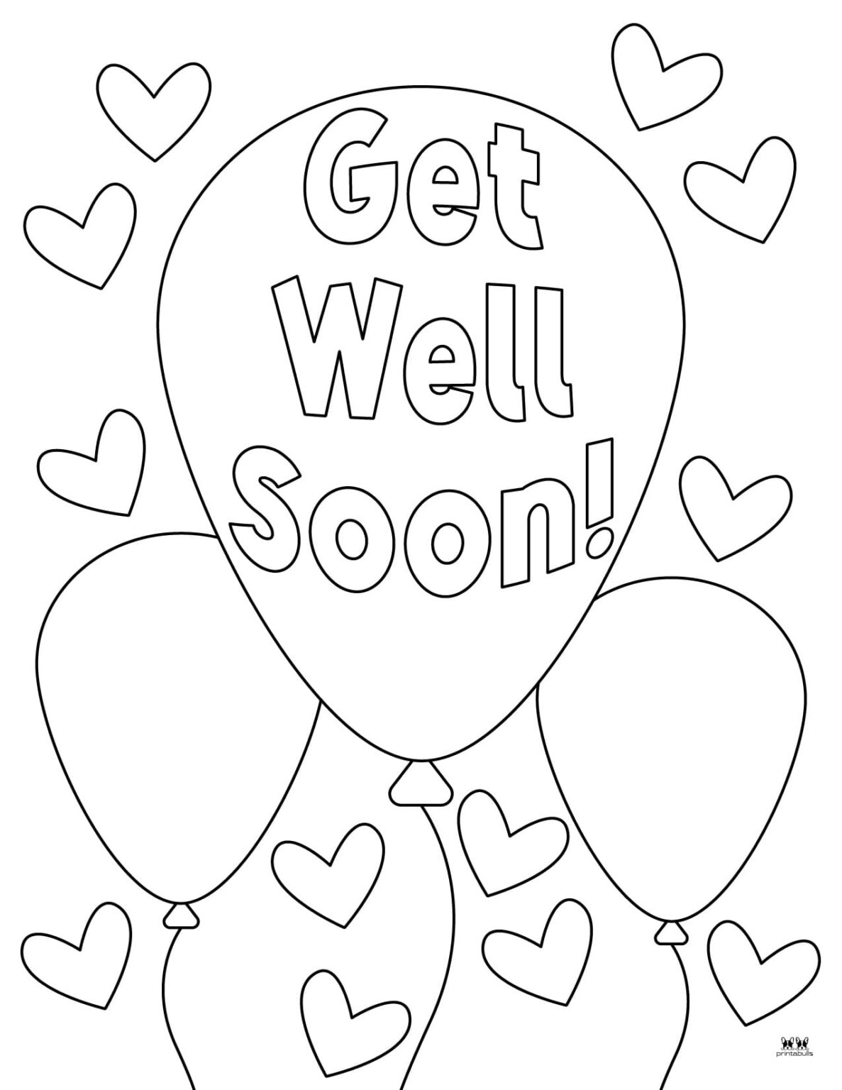 Get Well Soon Coloring Pages 15 FREE Pages Printabulls
