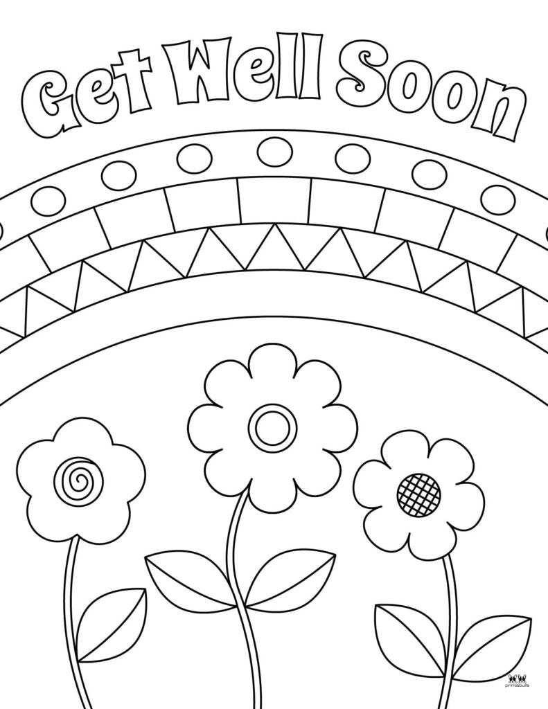 Get Well Soon Coloring Page