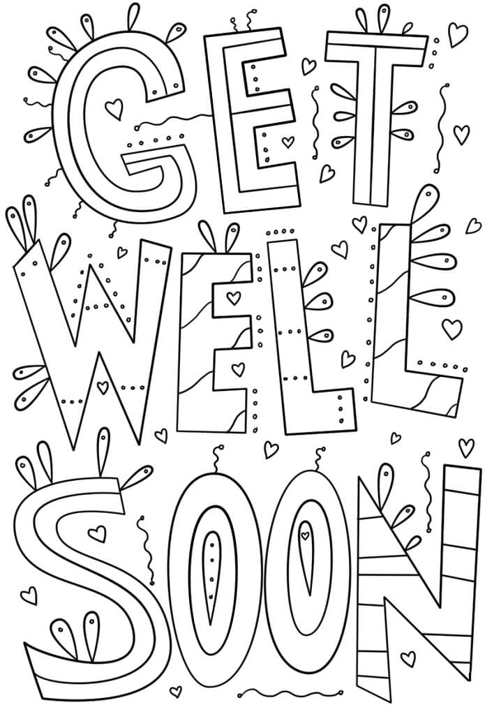 Get Well Soon Mom Coloring Pages