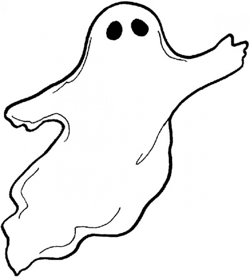 free printable ghost pictures to color