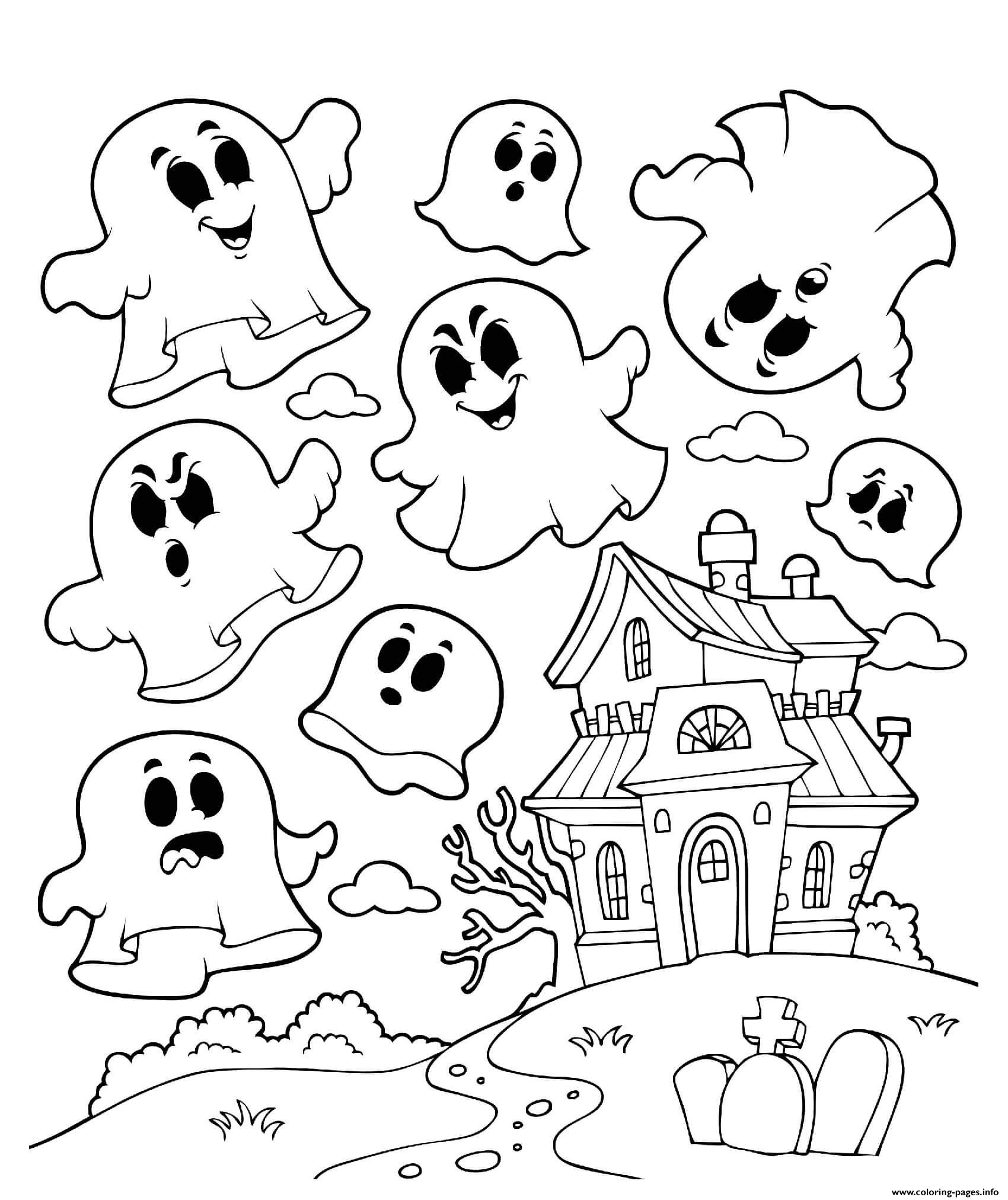 Ghost Printable Coloring Pages Web Free Printable Gho Vrogue co