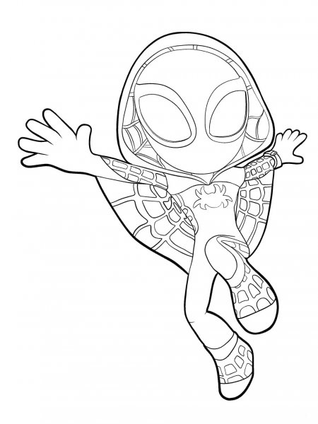 Ghost Spider Coloring Pages
