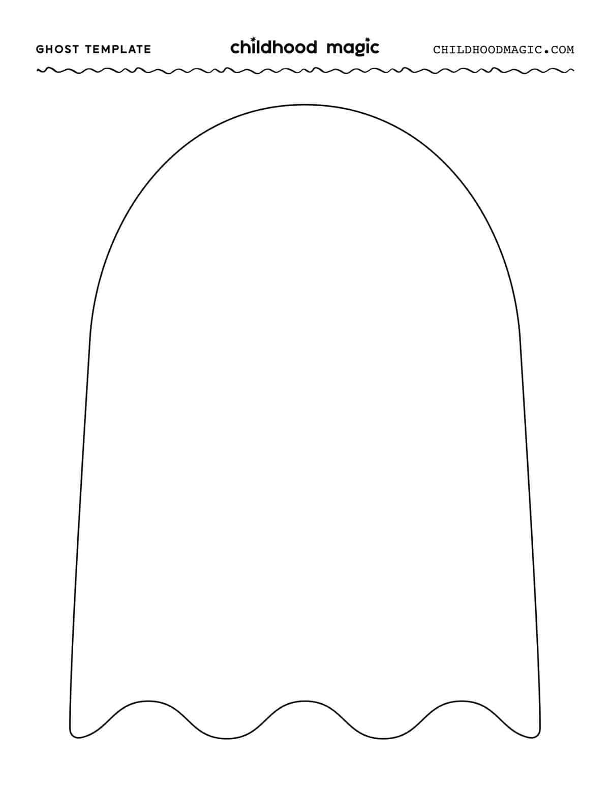 free printable ghost template