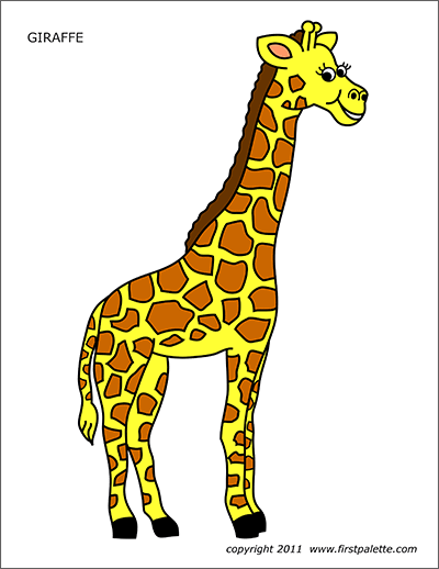 Giraffe Free Printable Templates Coloring Pages FirstPalette