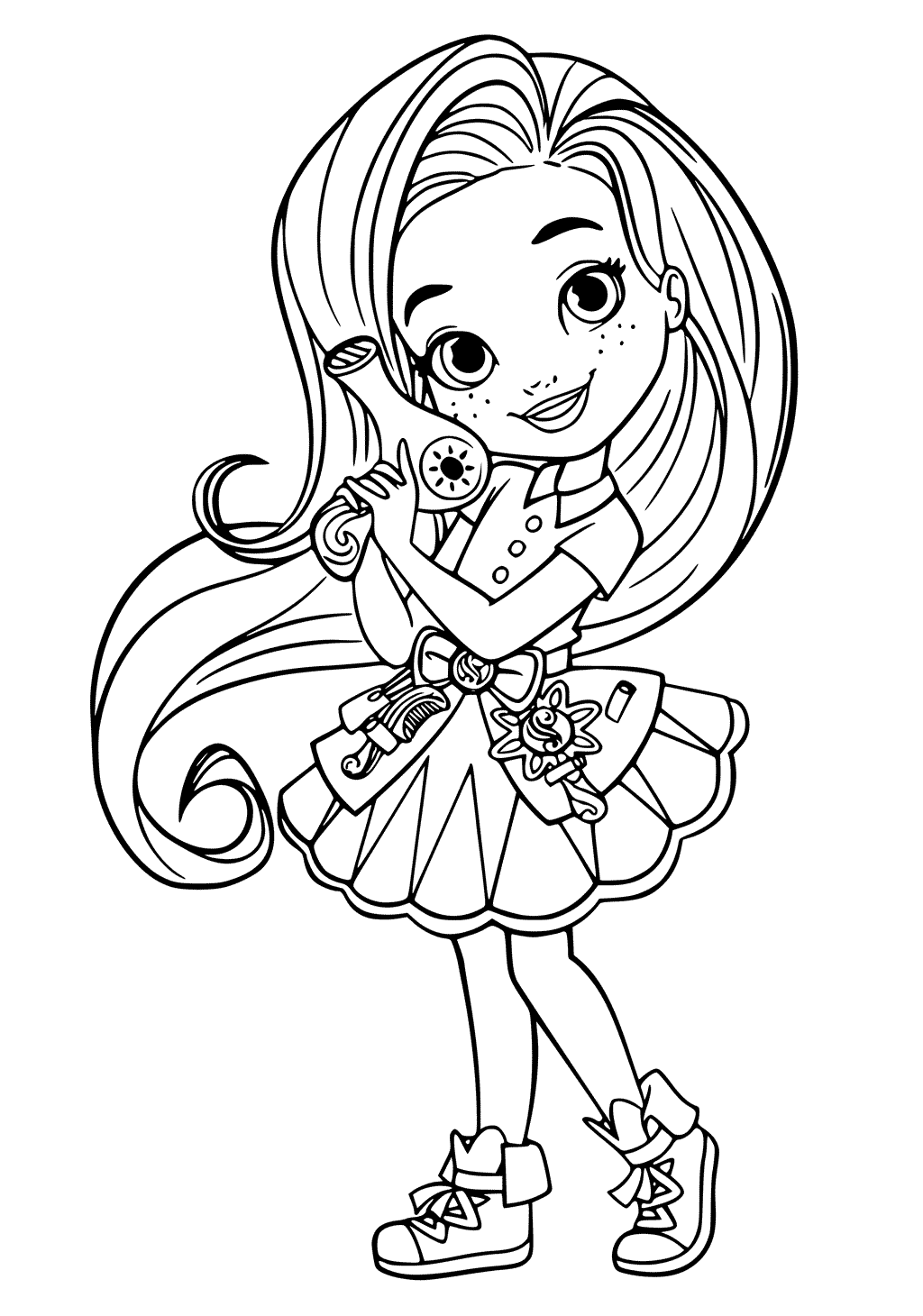 Girly Coloring Page Free Printable Coloring Pages