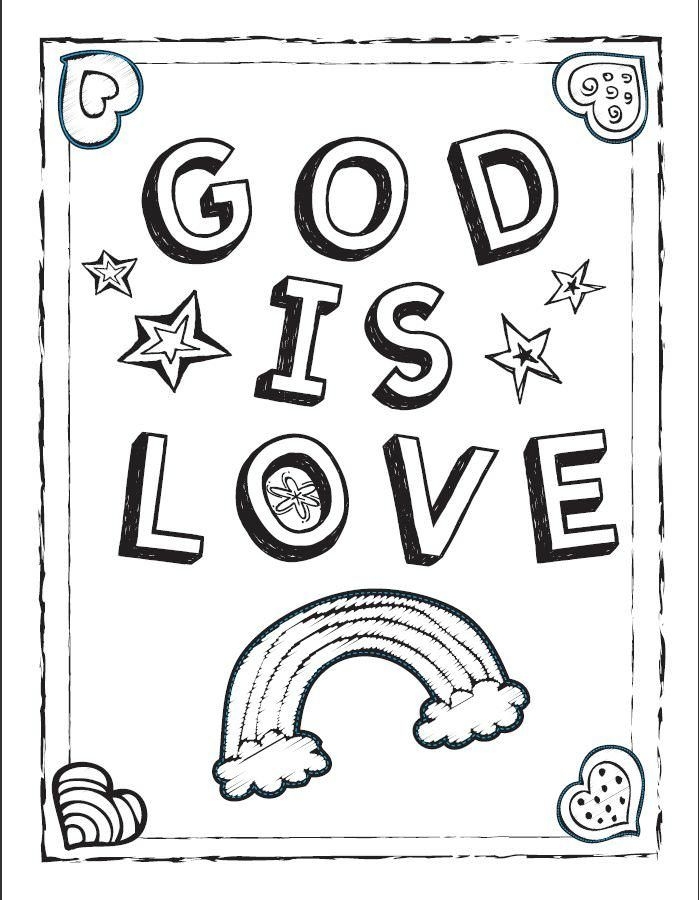God Coloring Pages Coloring Home