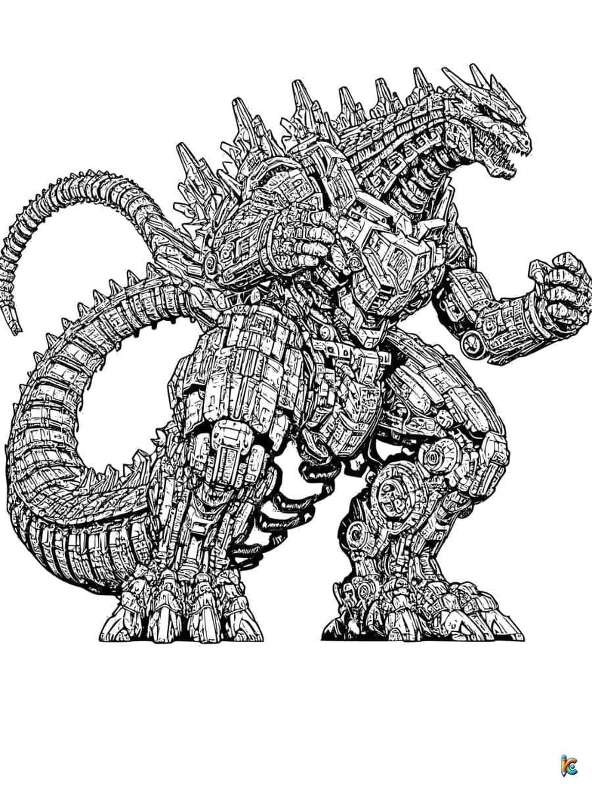 Godzilla 2024 Coloring Pages Printable Doti Michell