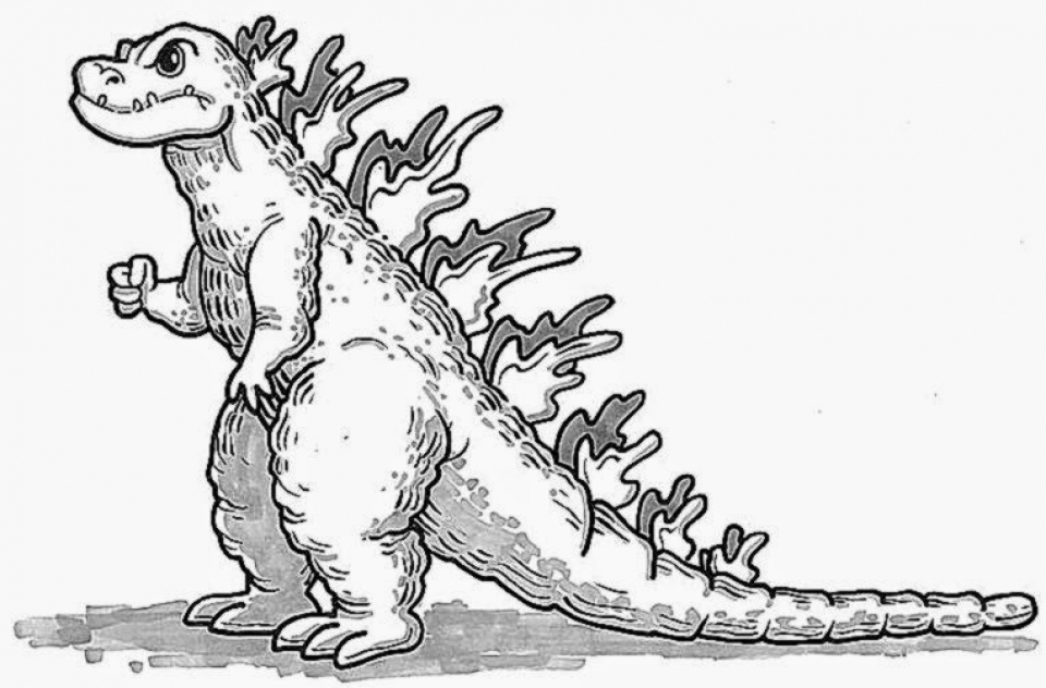 Godzilla Free Coloring Pages