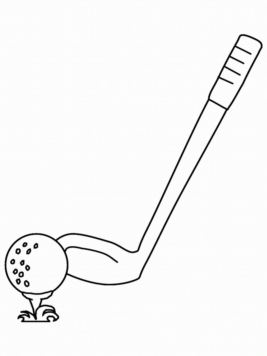 Golf Coloring Pages Birthday Printable
