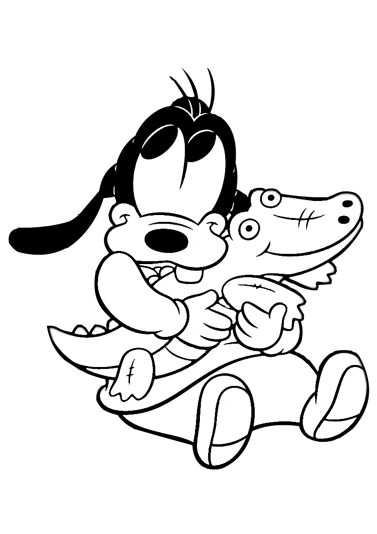 Goofy Coloring Pages Mickey Mouse Friends Print Color Craft