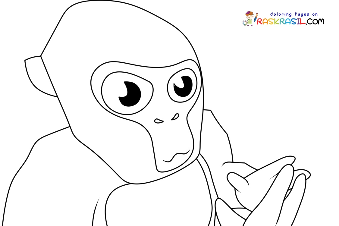 gorilla tag pictures to color printable