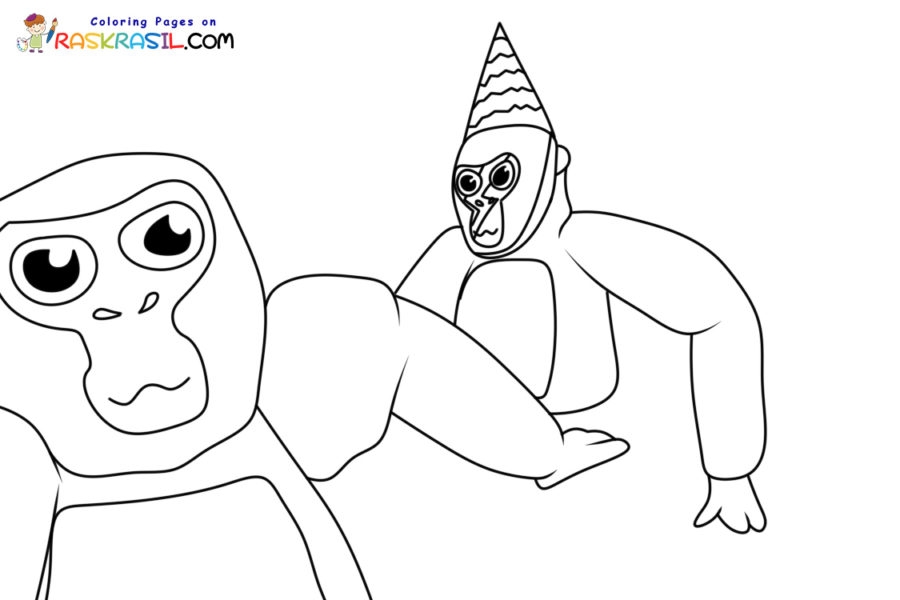 Gorilla Tag Coloring Pages Printable Free Printable Templates