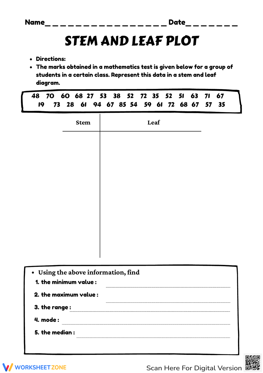 Grade 4 Stem And Leaf Plot Worksheets 2024 Worksheets Library