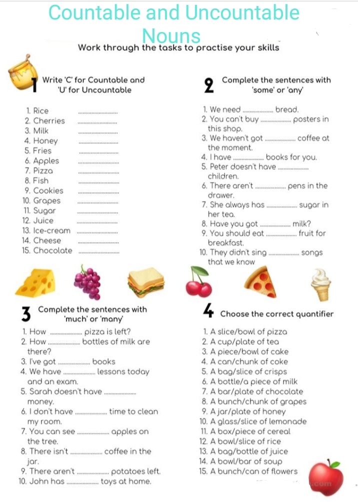 Grade Count And Mass Nouns Worksheet Nouns Worksheet Common And The