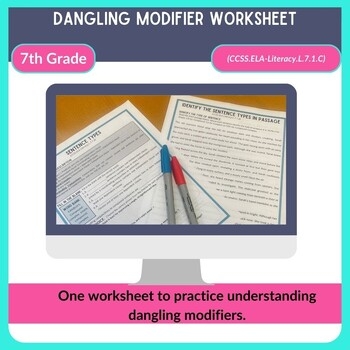 Grammar Worksheet Dangling Modifier By Humanities Hotspot TPT