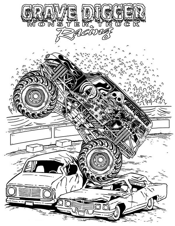 Grave Digger Coloring Page