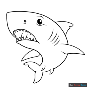 Great White Shark Coloring Page
