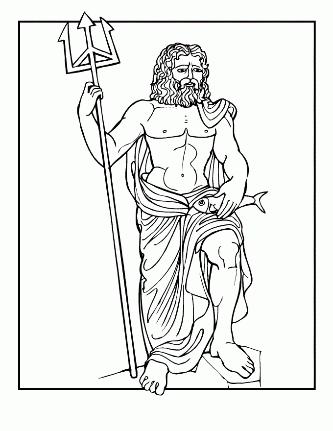 Greek Gods Coloring Pages Coloring Home