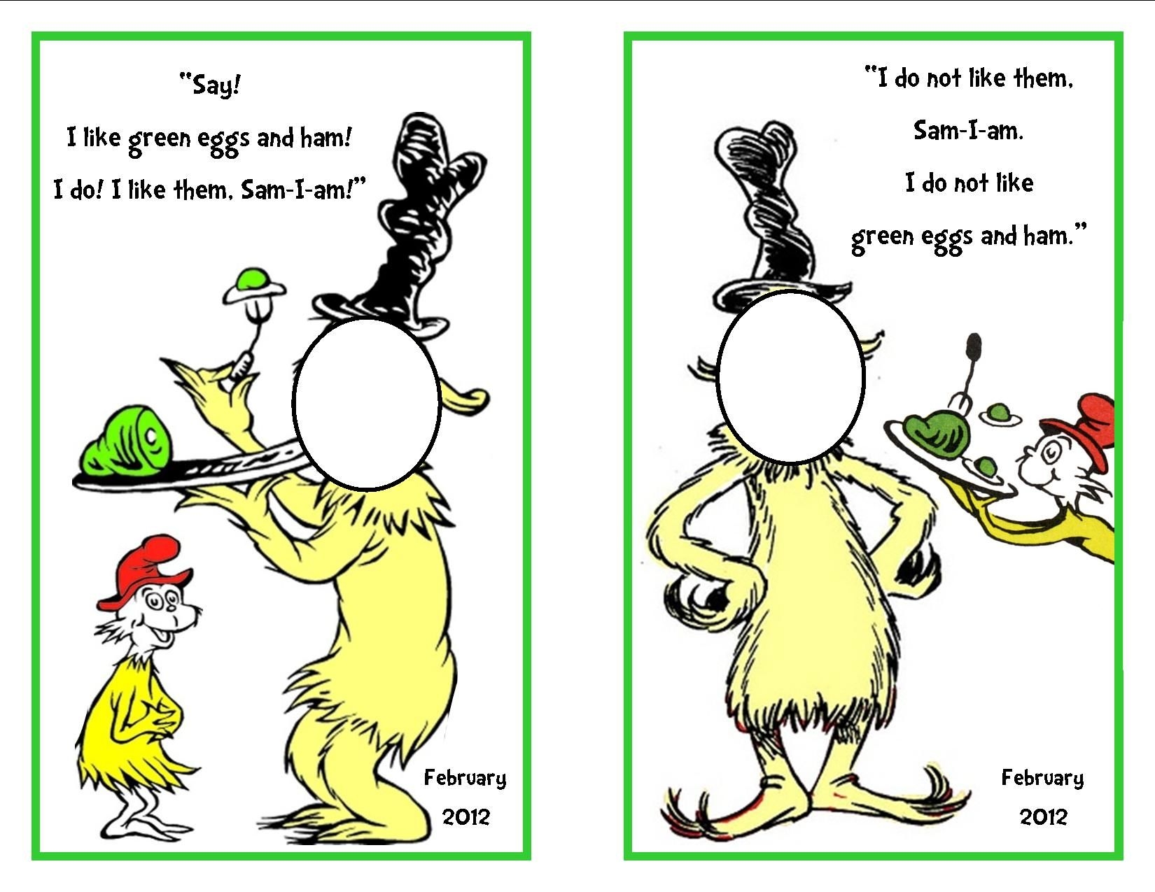 Green Eggs And Ham Coloring Page Coloring Home