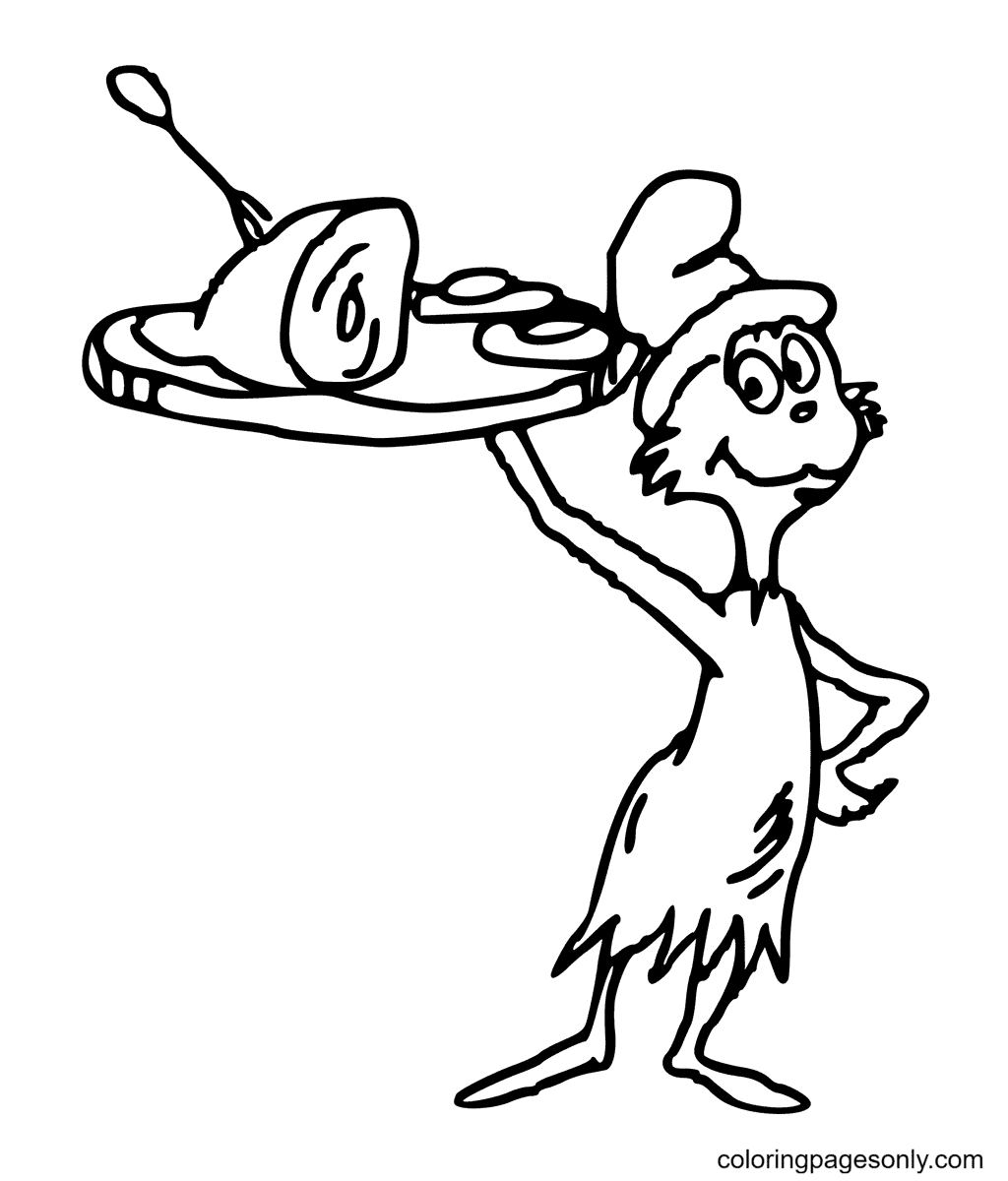 Green Eggs And Ham Coloring Page Free Printable Coloring Pages